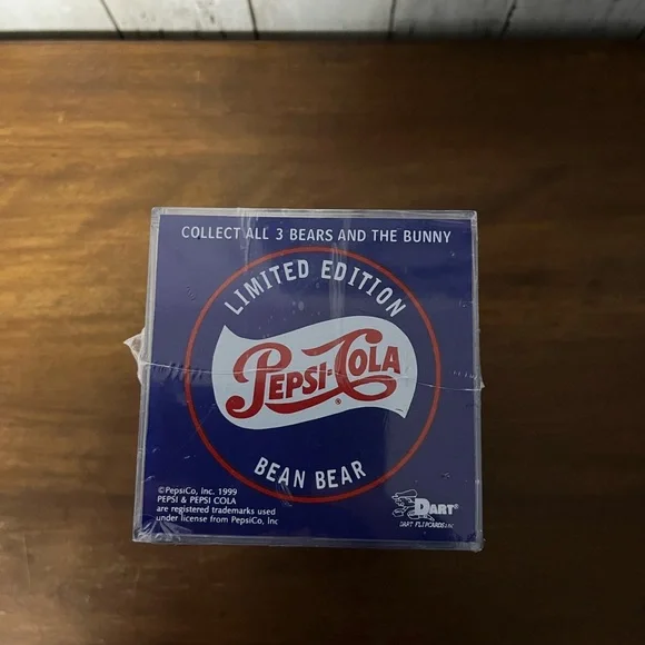Pepsi 100th‎ Anniversary Limited Edition Bean Bear - White and Blue - Picture 5 of 5